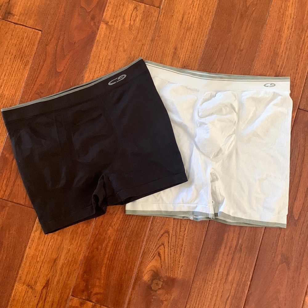 C9 by Champion boxer briefs size XL 2 pair black white nylon/spandex
